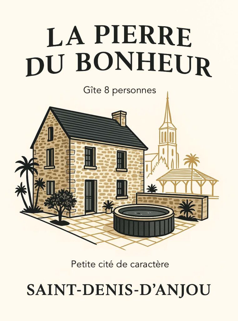 logo gite saint denis danjou la pierre du bonheur