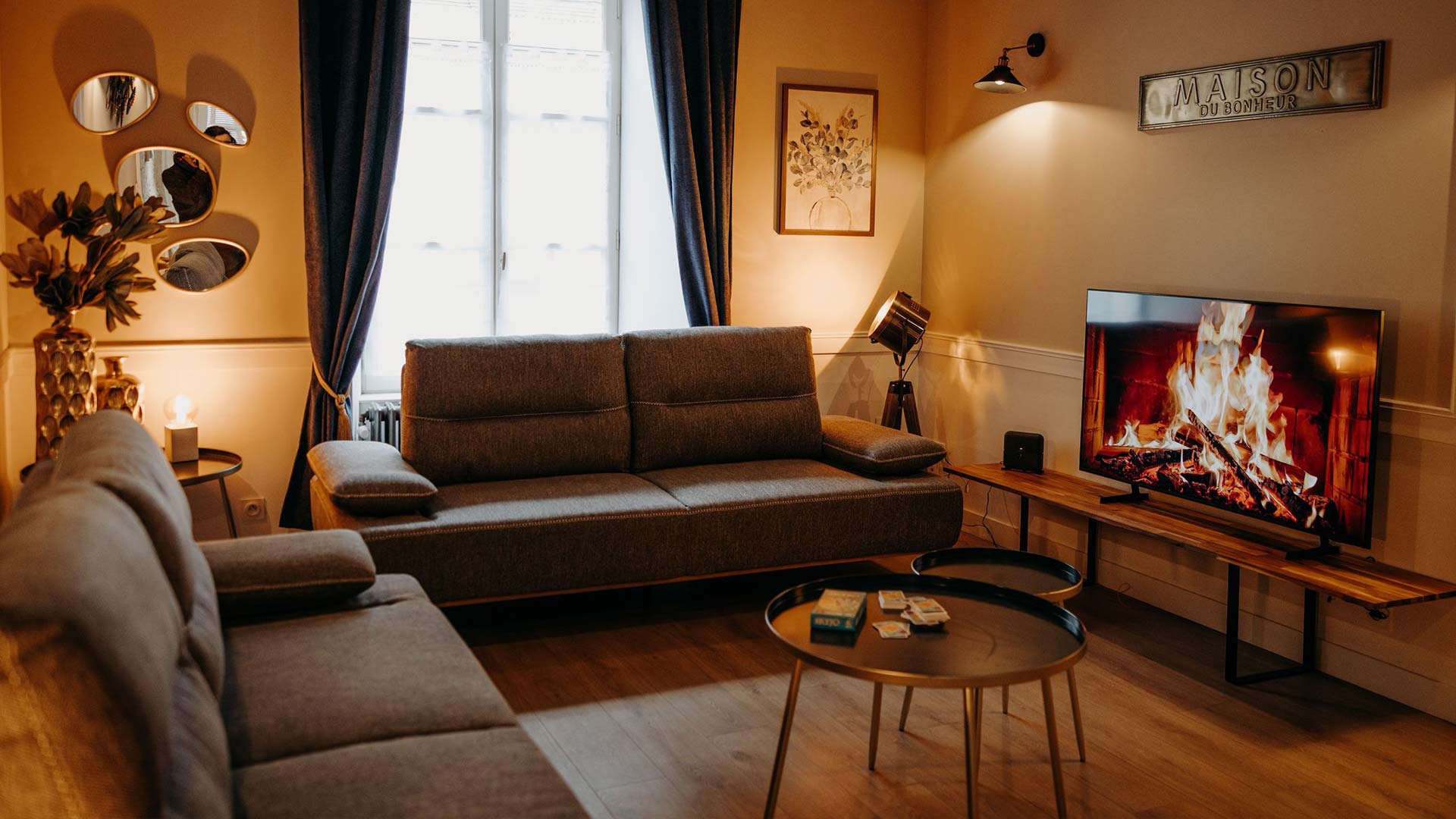 salon cosy gite mayenne